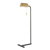 Argentat 42'' High 1-Light Floor Lamp - Black D4605 Elk Home