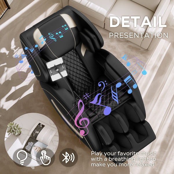 English Elm Massage Chair Recliner For Ultimate Relaxation - Zero Gravity, Full Body Air Pressure Therapy W1875P224671