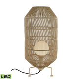 Corsica 32'' High 1-Light Outdoor Floor Lamp - Beige - Includes LED Bulb D4622-LED Elk Home