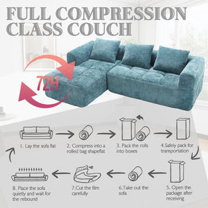 English Elm United We Win 98.42-Inch Modern Modular L-Shaped Sectional Sofa With Chaise & Smart Side Pockets W1568S00145-GIGA