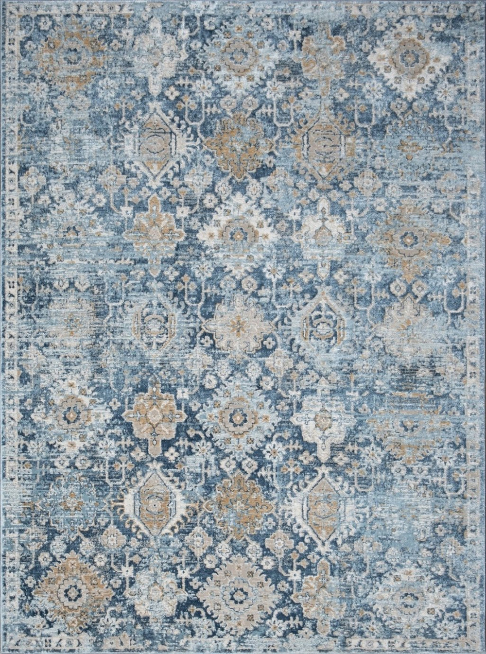 English Elm Noble Blue Area Rug 7'10" X 10'3" - Durable, Soft, Stain-Resistant, Pet-Friendly, Perfect For Homes B186P181080
