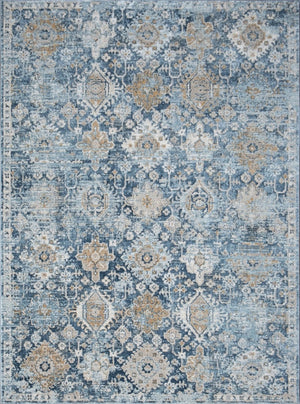 English Elm Noble Blue Area Rug 7'10" X 10'3" - Durable, Soft, Stain-Resistant, Pet-Friendly, Perfect For Homes B186P181080
