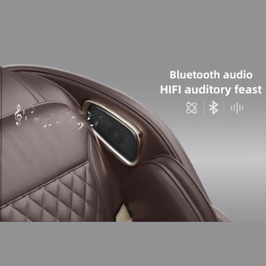 English Elm "Luxury Luxury 3D Zero Gravity Massage Chair with SL-Track, Mechanical Hand, Shiatsu, Heated Back & Calves, Bluetooth Speakers and Smart LCD Control W3327P296128