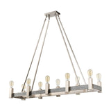 Impression 47'' Wide 10-Light Linear Chandelier - Satin Nickel D4680 Elk Home