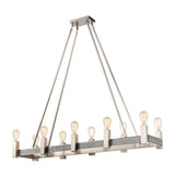 Impression 47'' Wide 10-Light Linear Chandelier - Satin Nickel D4680 Elk Home