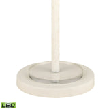 Hammered Home 67'' High 1-Light Floor Lamp - Matte White - Includes LED Bulb D4698-LED Elk Home