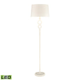 Hammered Home 67'' High 1-Light Floor Lamp - Matte White - Includes LED Bulb D4698-LED Elk Home