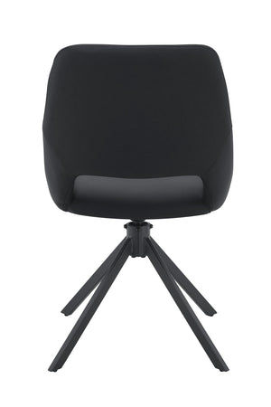 English Elm Dining Chairs Set Of 2 - Stylish Swivel Design With High Back, Durable Leather, Ideal For Modern Spaces W3493P347182