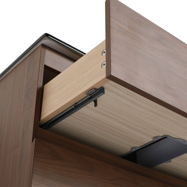 English Elm 30" Wall-Mounted Bathroom Vanity With Black Ceramic Sink & Soft-Close Drawers For Modern Spaces W999S00195