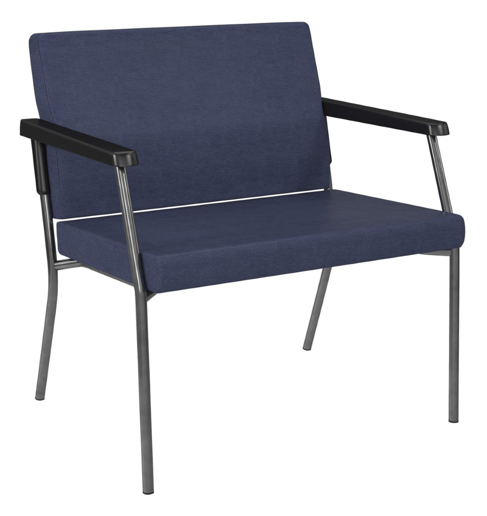 OSP Home Furnishings Bariatric Big and Tall Guest Chair with Reinforced Steel Frame for Medical Waiting Rooms Batik BC9603-K007
