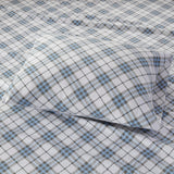 True North by Sleep Philosophy Cozy Flannel Casual Printed Sheet Set TN20-0085 Blue Plaid