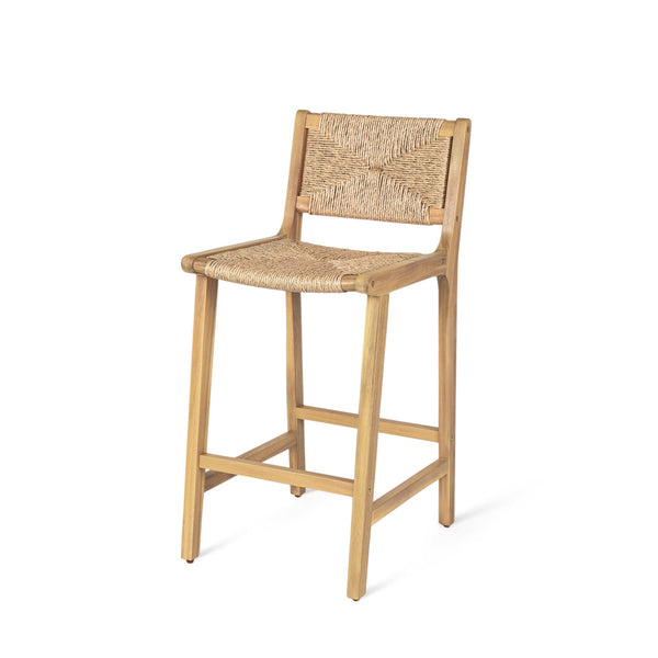 English Elm Christopher Knight Home® - Acacia Wood Outdoor Armless Barstool Set Of 2 - Light Teak Finish For Stylish Patio Seating N772P265278L