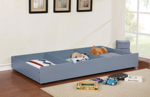English Elm Full Over Full Bunk Bed With Trundle - Gray Finish, Sturdy Design, Space-Saving Solution For Kids B2741S00361