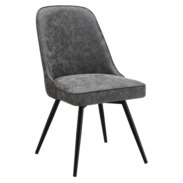 OSP Home Furnishings Penton Swivel Chair  - Set of 2 Charcoal
