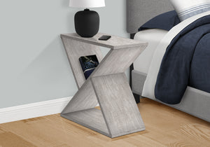 English Elm Accent 2-Tier Accent Table with Drawer and Shelf – Compact Round End or Nightstand with Knob Storage, Space-Saving Design and Easy Assembly Gray Wash 36 L x 15 W x 6 H B2710P219484