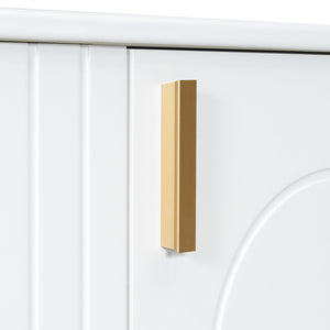 English Elm Christopher Knight Home® - 24" Retro Bathroom Vanity with Ceramic Sink, Solid Wood Frame, Soft-Close Door, Ample Storage White N759P293645K