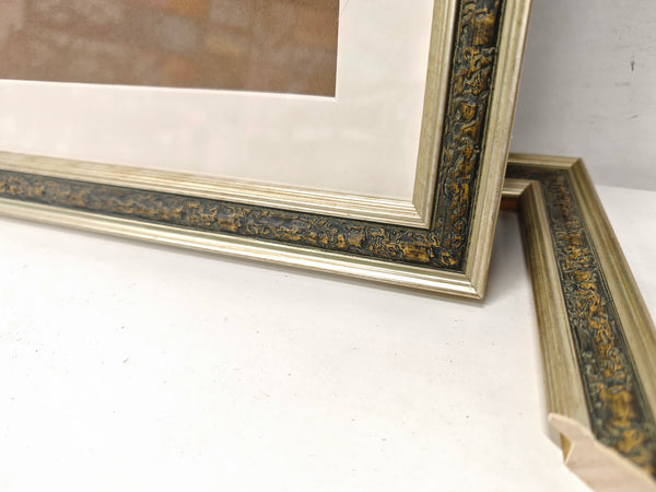 English Elm 18x24 Solid Wood Picture Frame with Replaceable Canvas, Acrylic Glass, Sturdy Backboard for Elegant Wall Decor Green T3976P383245