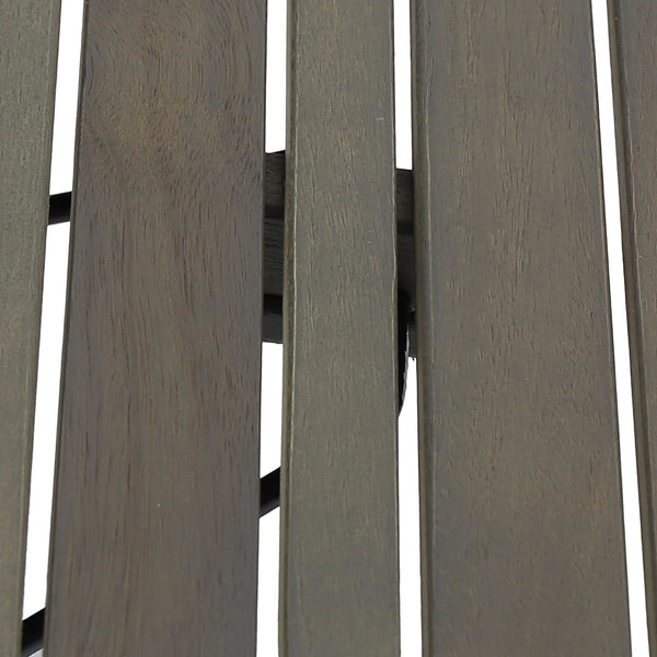 English Elm Christopher Knight Home® - KYOTO SIDE TABLE Foldable Slat-Top Wood Accent Table with Classic Leg Frame, Compact 21.5" W Grey 69317.00GRY