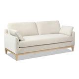 English Elm Pasadena 75.5" Modern Farmhouse Sofa, French Beige Performance Velvet