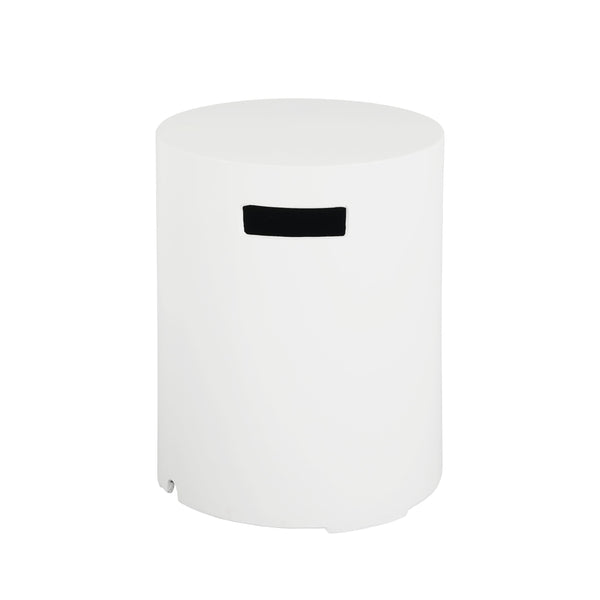 English Elm Christopher Knight Home® - 16X20 Inch Mgo Tank Holder/Side Table - Stylish White Accent For Outdoor Living & Propane Storage N772P289217W