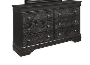 English Elm SHAKER Crocodile Textured Chest with Crystal Hardware, Solid Wood & MDF, Contemporary Tapered Legs Metallic Grey 61.42 L x 18.9 W x 36.22 H B201P215901