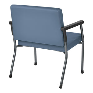 OSP Home Furnishings Bariatric Guest Chair with Reinforced Metal Frame and Plush Padded Seat for Medical Offices BC9602-R105