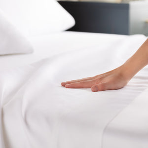 English Elm Linenspa Ultra-Soft 600Tc Cotton-Linen Blend Pillowcase Set For Queen Pillows, Classic White Comfort B350P394827