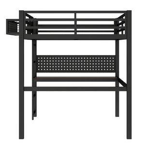 English Elm Full Bunk Bed with Trundle Bookshelf Storage Pine Frame Car Design for Kids W1580S00375