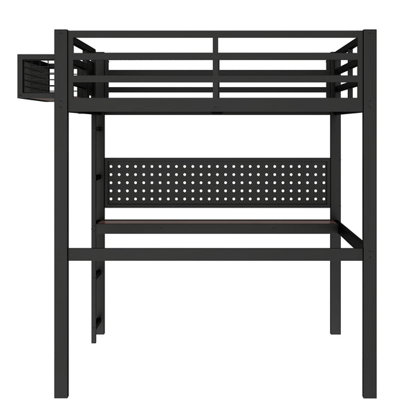 English Elm Full Bunk Bed with Trundle Bookshelf Storage Pine Frame Car Design for Kids W1580S00375