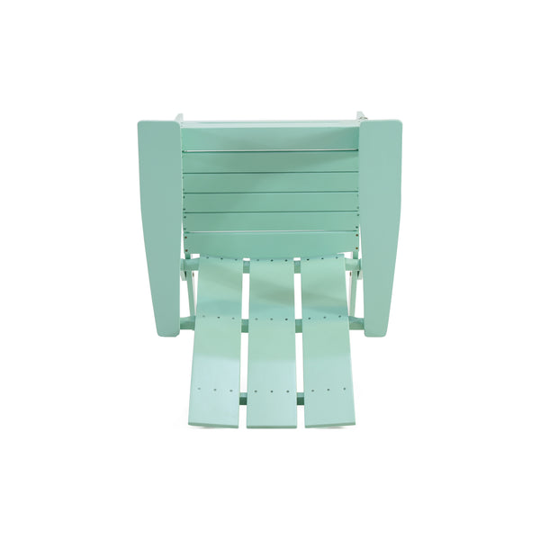 English Elm Zuma Solid Acacia Foldable Adirondack Chair Rustic Outdoor Lounger for Deck or Patio Mint 68319.00MNT