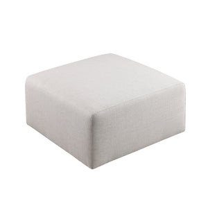 English Elm 01 Ottoman Beige Modular Chenille U-Shaped Sofa Sectional – Solid Wood Frame, Flexible Reconfiguration W1099P361838
