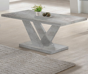 English Elm 3PC Rustic Modern Coffee Table Set with Built-In Shelf, Dark Wood Grain Finish for Living Room Gray 45 L x 25 W x 4.5 H B011P405685