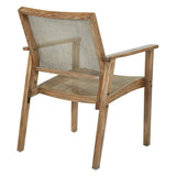 OSP Home Furnishings Lavine Cane Armchair Rustic Natural