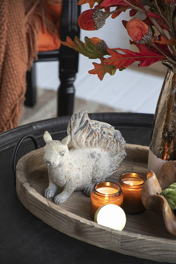 English Elm Set Of 2 Rustic Resin Squirrels - Charming Fall Decor For Thanksgiving, Harvest Festivals & More! W2078P246117-GIGA