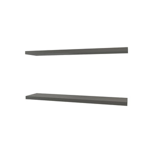 English Elm Grey Floating Shelf for Wall 47.3" x 9.8" — Matte Modern Particle Board, Easy Mounting, Versatile Chic B062P252199