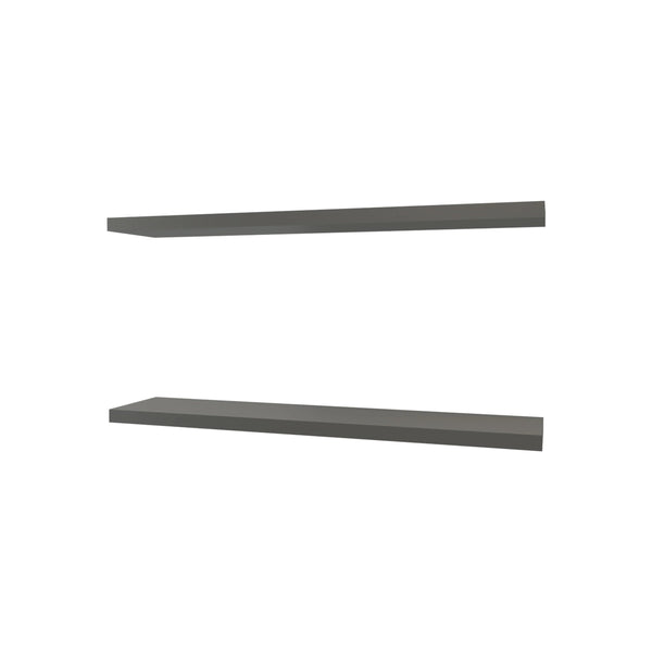 English Elm Grey Floating Shelf for Wall 47.3" x 9.8" — Matte Modern Particle Board, Easy Mounting, Versatile Chic B062P252199