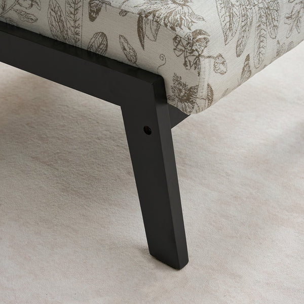 English Elm Mid-Century Lounge Armchair with Cushion, Beige+Grey Polyester, Ergonomic Design, 350lbs Capacity W2989P339876