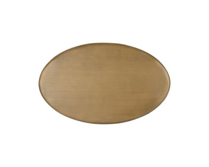 Sunpan Kadin Side Table – Bold Concrete Base with Elegant Brass Top for Stylish Indoor & Outdoor Spaces White