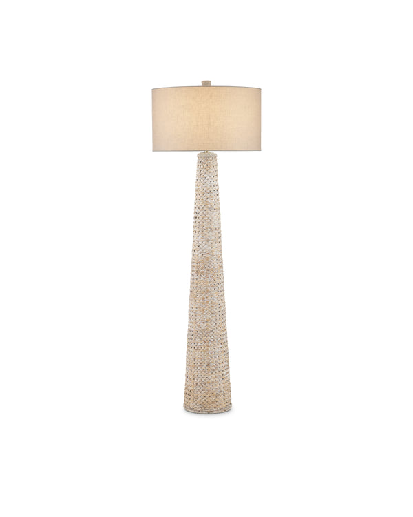 Birdsong Whitewash Floor Lamp
