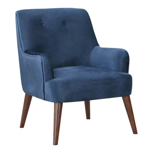 OSP Home Furnishings Chatou Chair  Midnight Blue