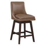 OSP Home Furnishings Allingham 26" Swivel Stool Molasses / Dk Walnut