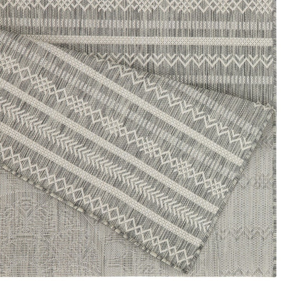 English Elm Sunshine Silver 2'7" X 7'3" Indoor/Outdoor Area Rug - Stylish, Durable, Easy-Clean, Family-Friendly Design B186P198906-GIGA