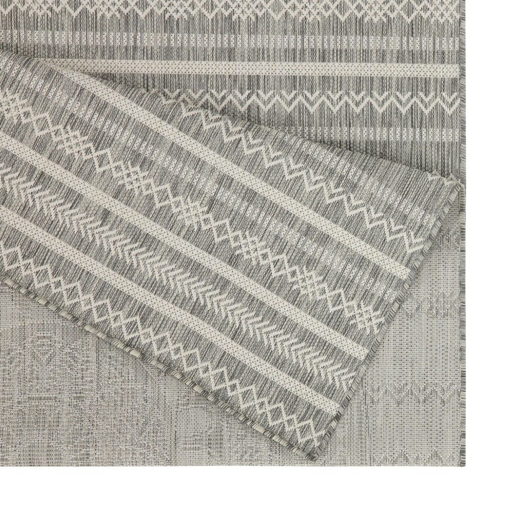 English Elm Sunshine Silver 7'10" X 10'3" Indoor/Outdoor Area Rug - Durable, Stain-Resistant, Family Friendly Design B186P198904-GIGA