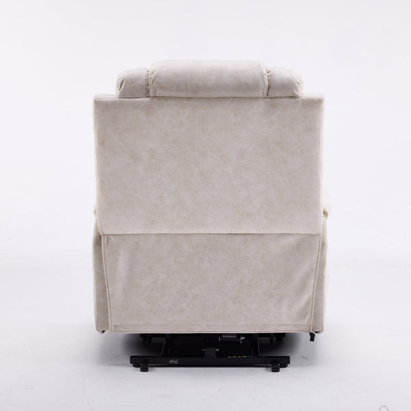 English Elm Oversized Power Lift Recliner with Massage Heat and Infinite Recline for Home Theater W3698S00003