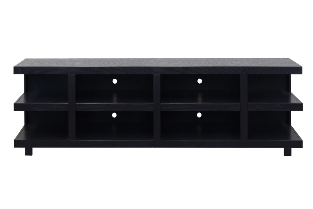 English Elm Laurel Canyon 85-Inch Fully Assembled Tv Stand For Large Tvs, Rustic Clove Finish, Ample Storage B108P292266