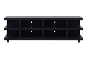 English Elm Laurel Canyon 85-Inch Fully Assembled Tv Stand For Large Tvs, Rustic Clove Finish, Ample Storage B108P292266