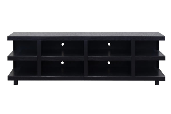 English Elm Laurel Canyon 85-Inch Fully Assembled Tv Stand For Large Tvs, Rustic Clove Finish, Ample Storage B108P292266