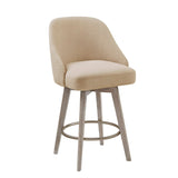 Madison Park Pearce Transitional Counter Stool with Swivel Seat MP104-0988 Sand