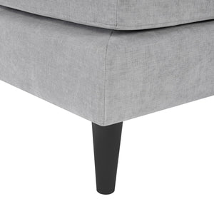 English Elm Swivel Barrel Accent Chair Chenille Tufted Round Club Seat for Living Room Lounge Grey N719S002310E
