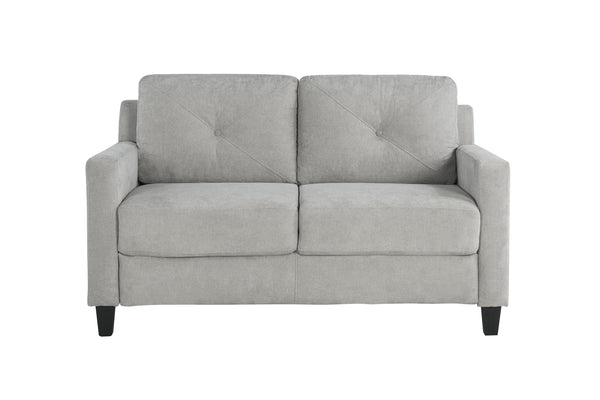 English Elm Horatio Chenille Loveseat with Pocket Coil Seats and D25 Foam Support, Modern Cozy Living Sofa 92 taupe 50 L x 26 W x 22 H B2726P248620
